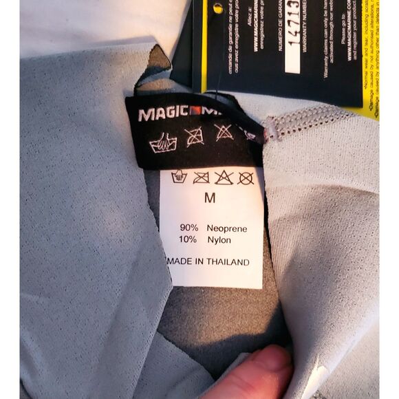 Magic Marine Metalite MX2 Racing Vest Shirt Med Long Sleeved Grey Neoprene NWT - Picture 7 of 9